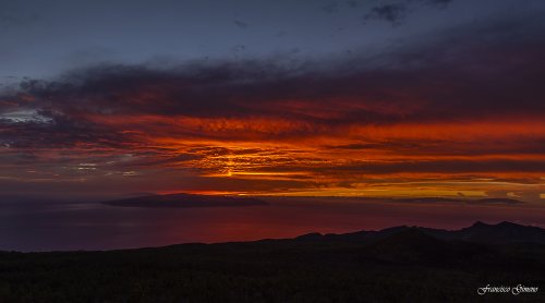 Atardecer tomentoso  Tenerife gomera la palma Hierro