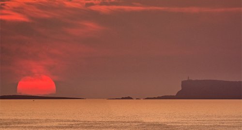 salida de sol en Cabo Cavalleria, Menorca
