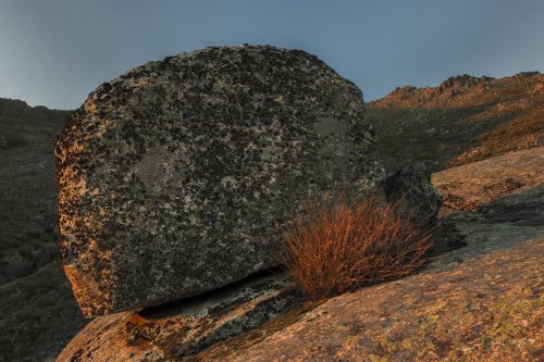 Últimas luces del día en la Sierra de Eljas
