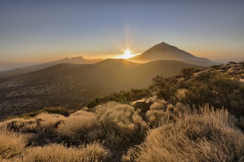 Atardecer junto al Teide.