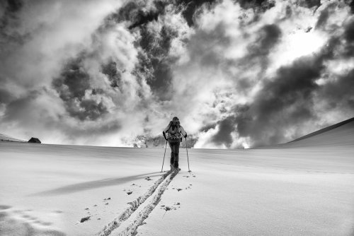 Ascensión en solitario.