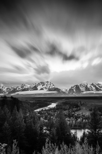 Clouds over the Tetons