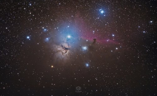 nebulosa de la Llama y nebulosa de la Cabeza del Caballo