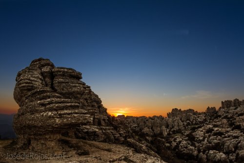 Atardecer en el Torcal