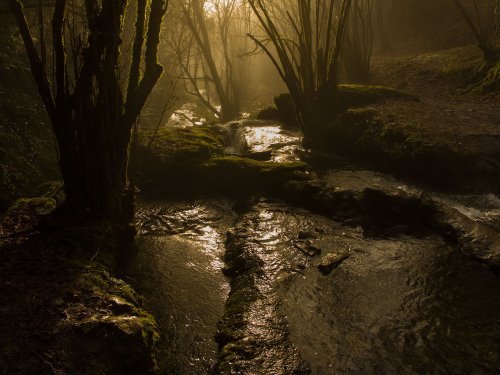 Amanece en el barranco del Grazal